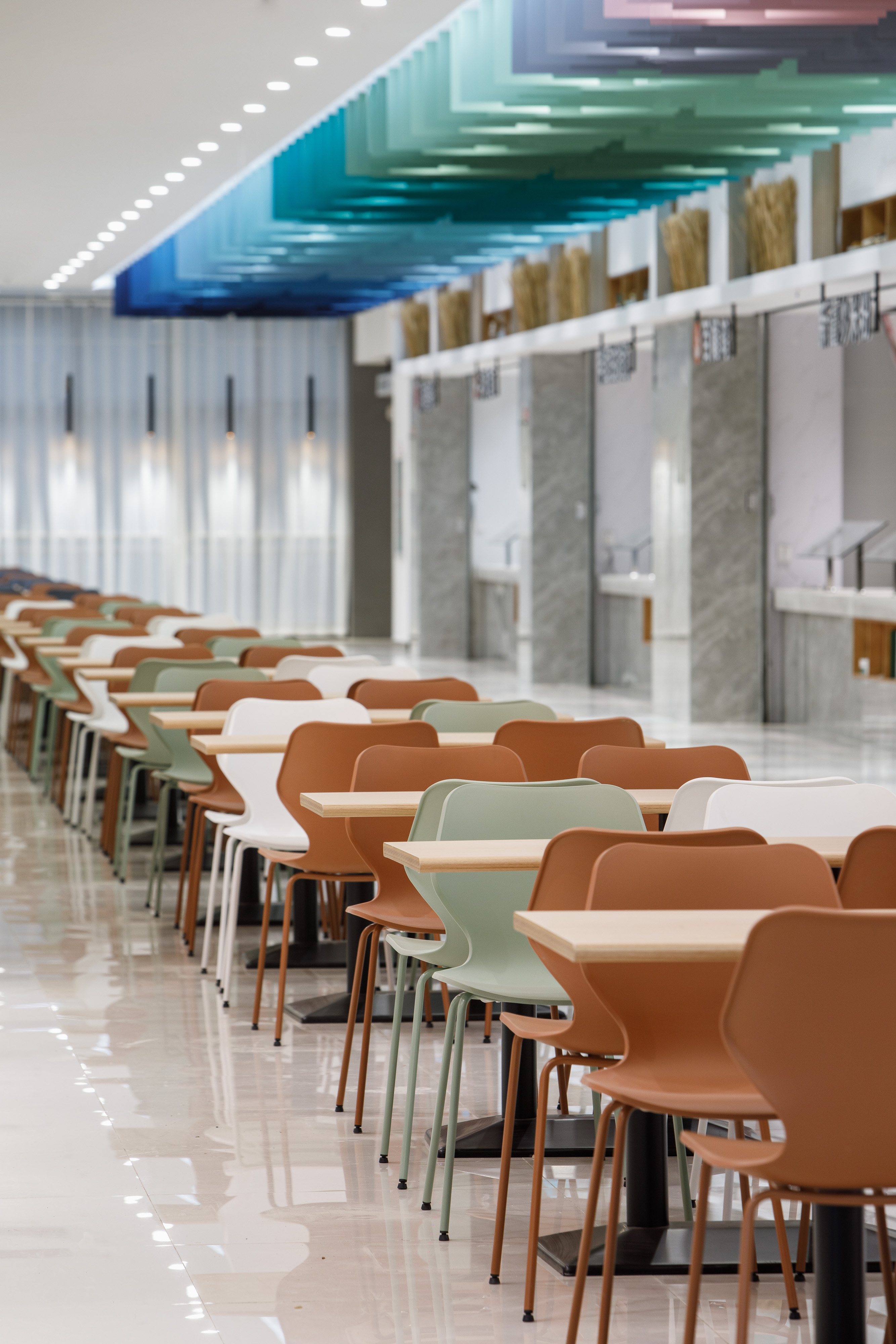 芳华 · 河南工业大学校园餐饮空间设计丨中国郑州丨晓寒建筑空间设计-94