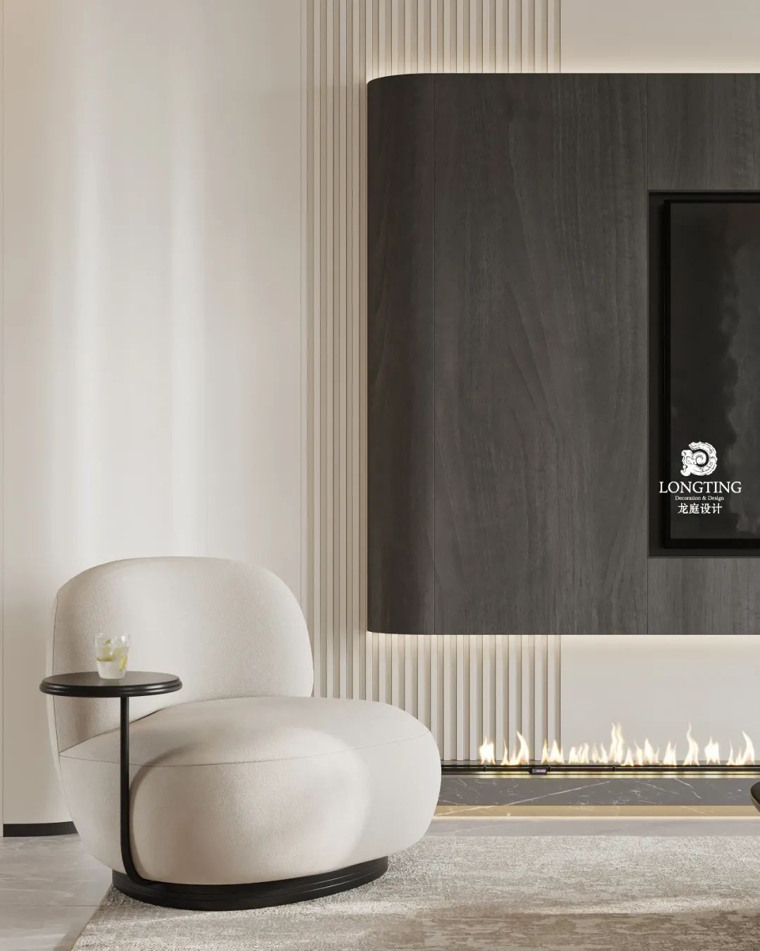 西湖观邸 410 方现代黑白空间设计丨中国湖州-6