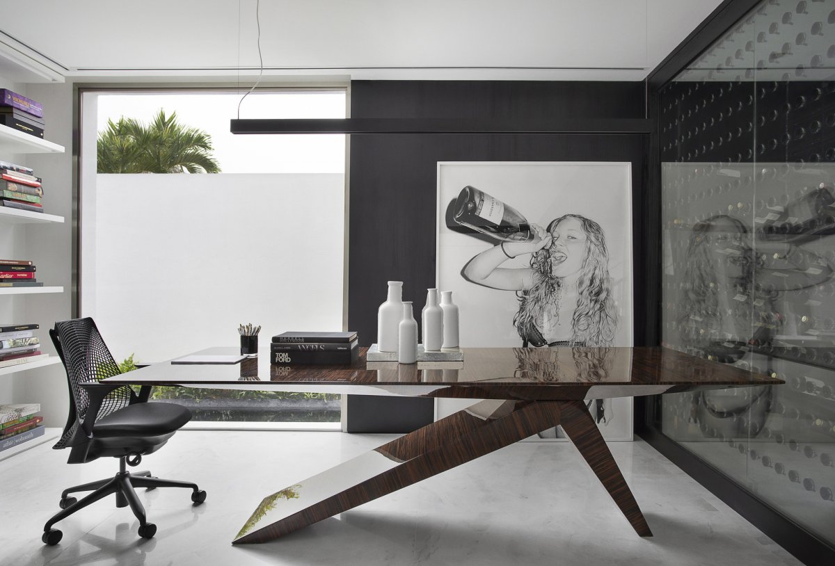 圣保罗 V2 House | 巴西大理石与乌木的时尚碰撞-16