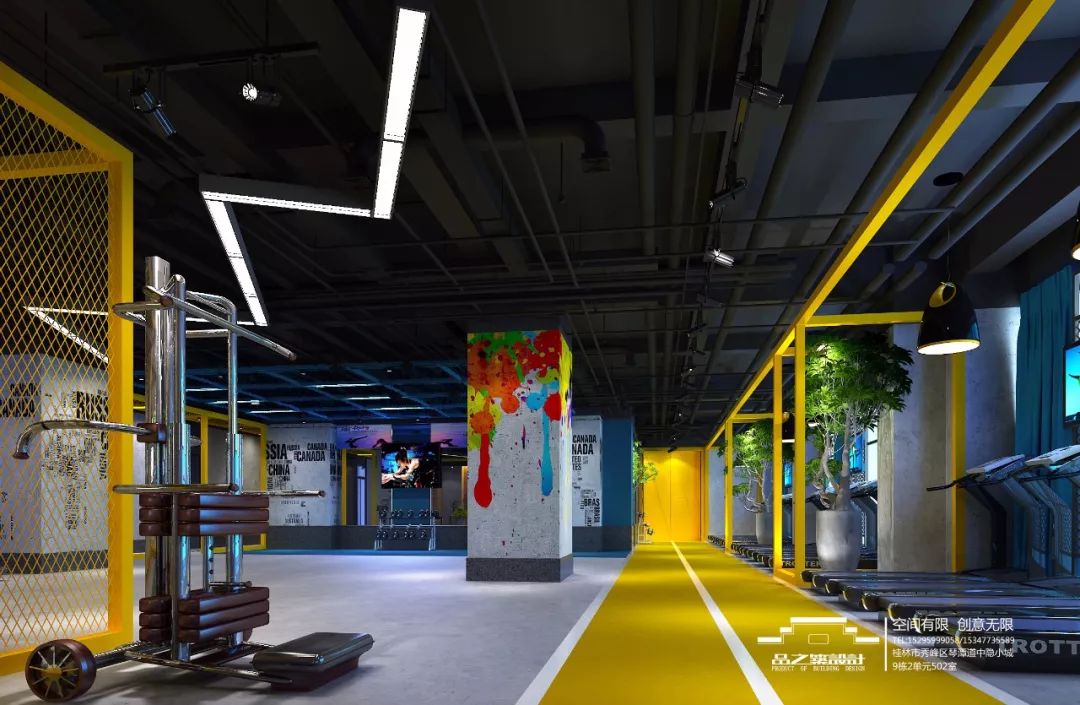 阿比克健身会所-- 哈弗店 | 现代工业风融入春意盎然-31