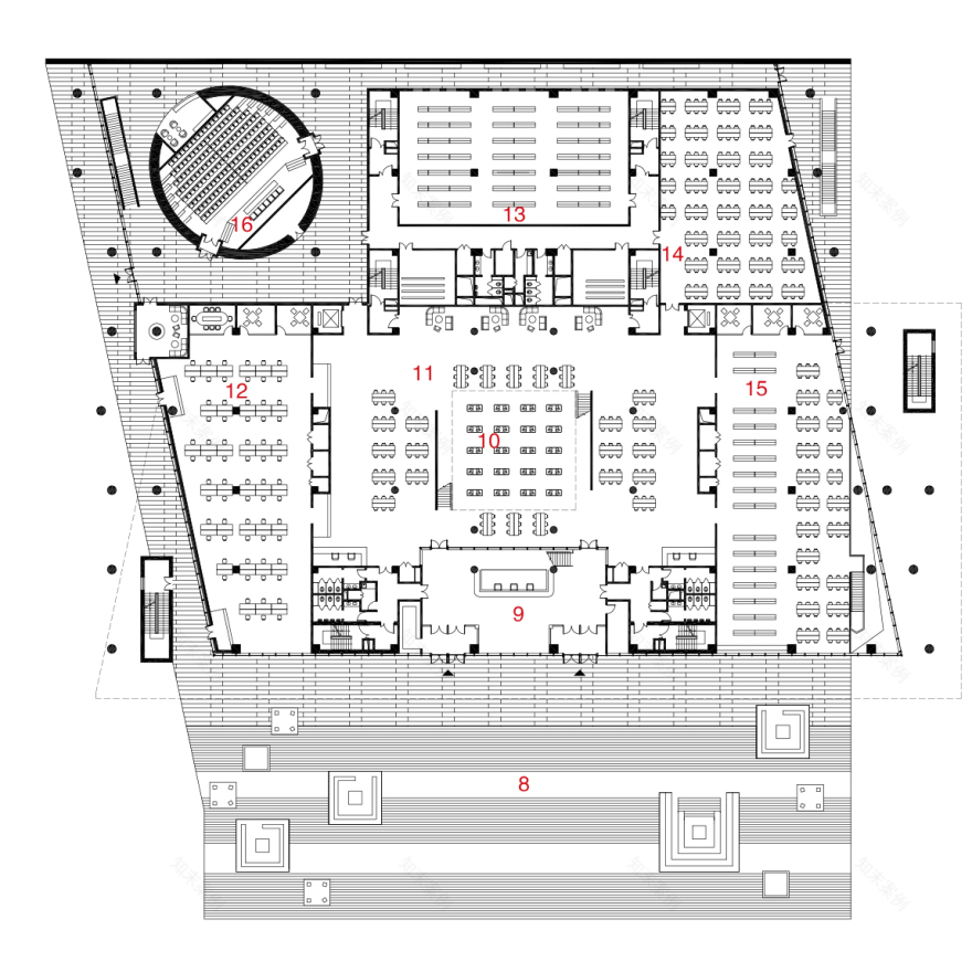 新疆科技学院图书馆 | 现代设计与自然的完美融合-20
