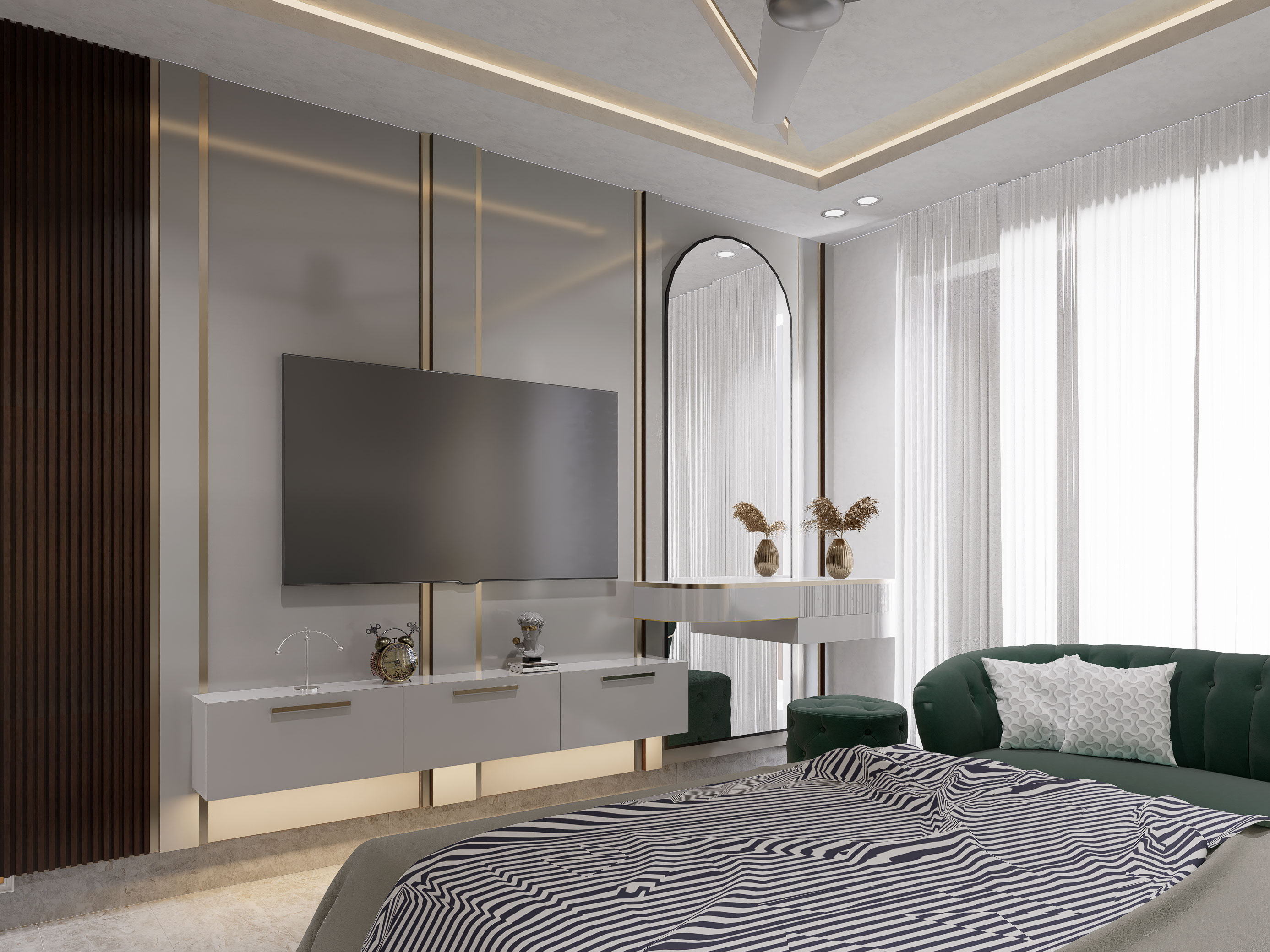 Bedroom Interior Rendering-2