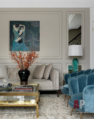 家庭住宅室内设计(靠近沙皇村的两层古典风格别墅)丨俄罗斯圣彼得堡丨TaupeHOME工作室(娜塔莉亚·谢苗诺娃领导)-13