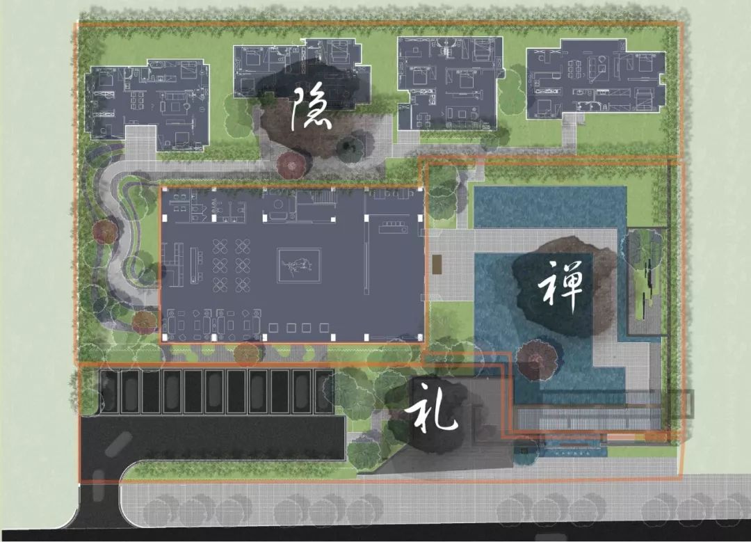 《城南胜地,人世蓬岛》 | 新东方主义写意,三进院落景观设计-22