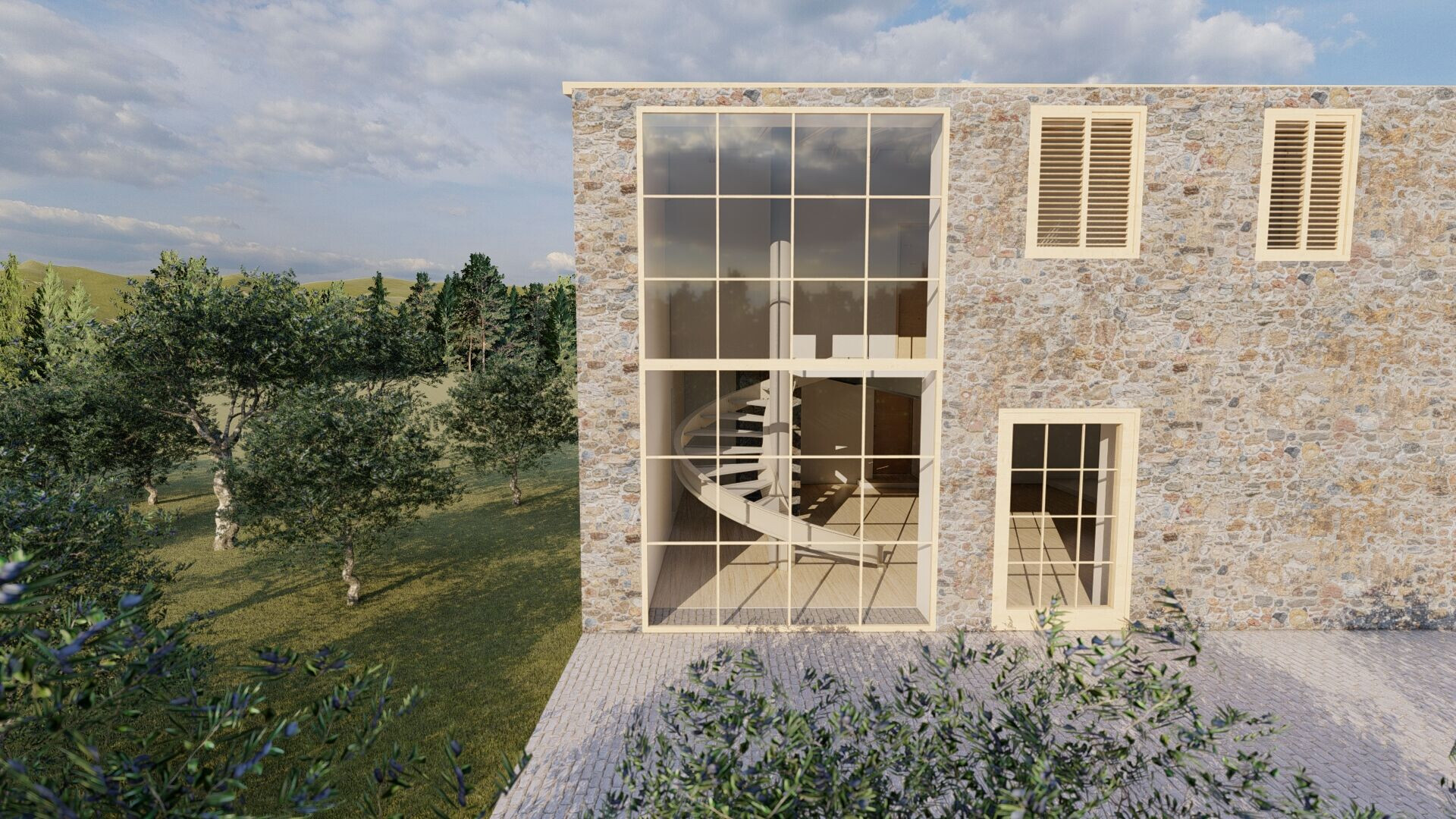 Gli Olivi 现代农场住宅设计丨意大利奥里斯塔诺丨TCNTaller César Núñez-14