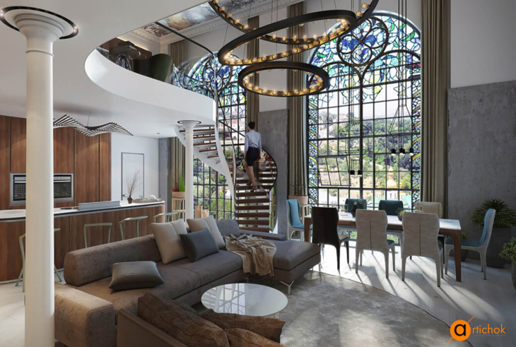 Очарование прошлого и чувство настоящего. Фреска - Art-i-chok-13