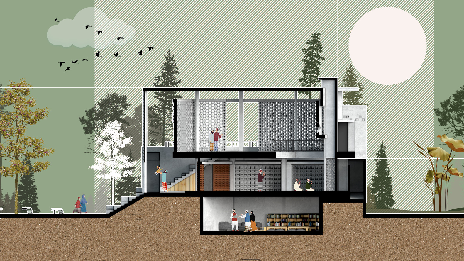 印度尼西亚蜂窝清真寺-57