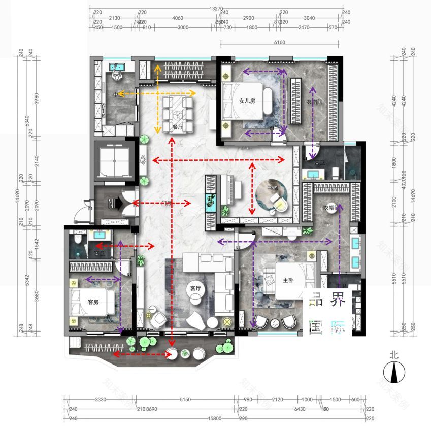 品界设计正弘瓴 A1 户型研发,定义城市顶豪新奢主义-80