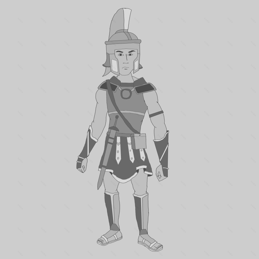 2D游戏角色设计 罗马将军-12