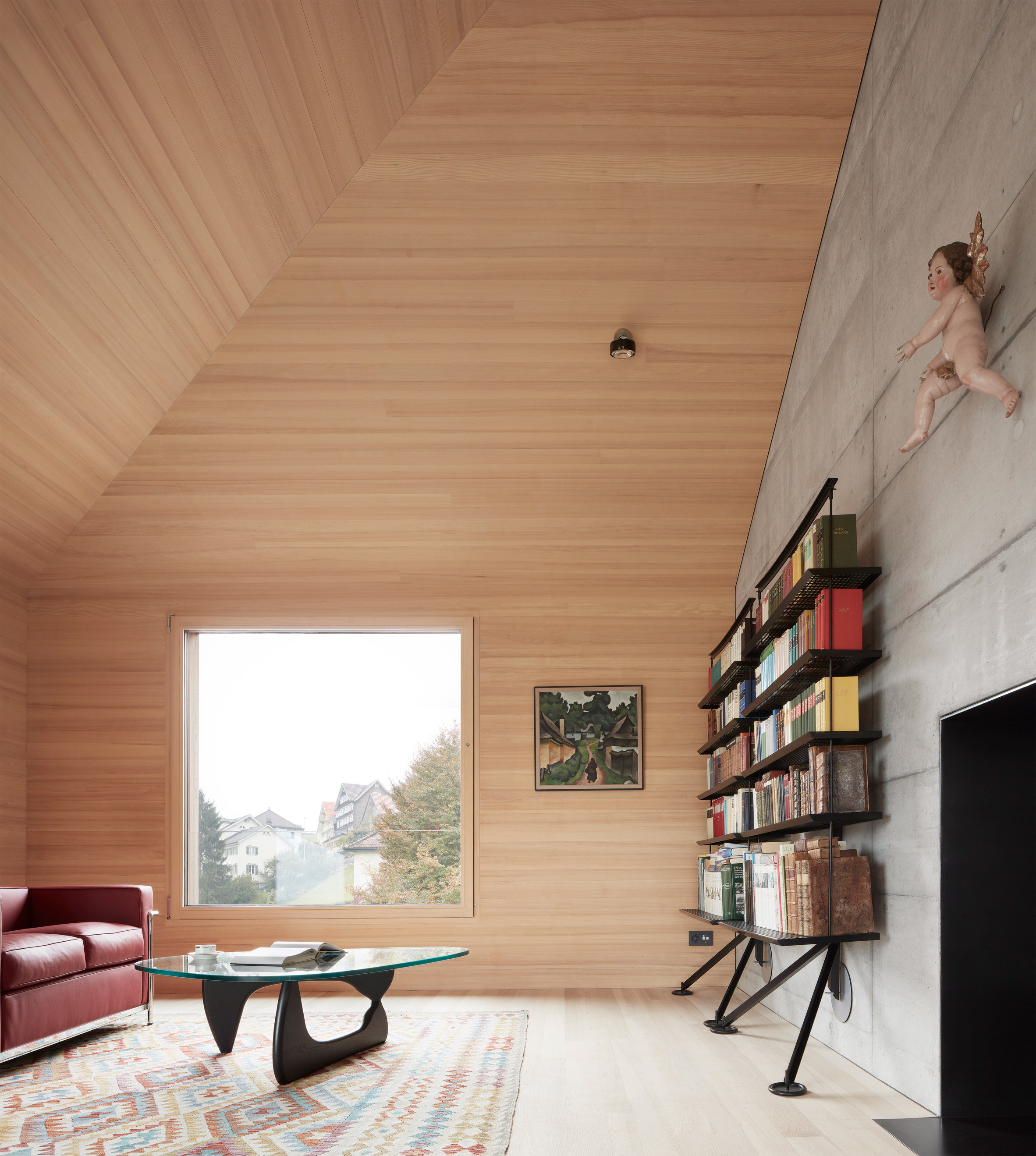 Bernardo Bader references traditional Alpine architecture in larch home for art collector-2