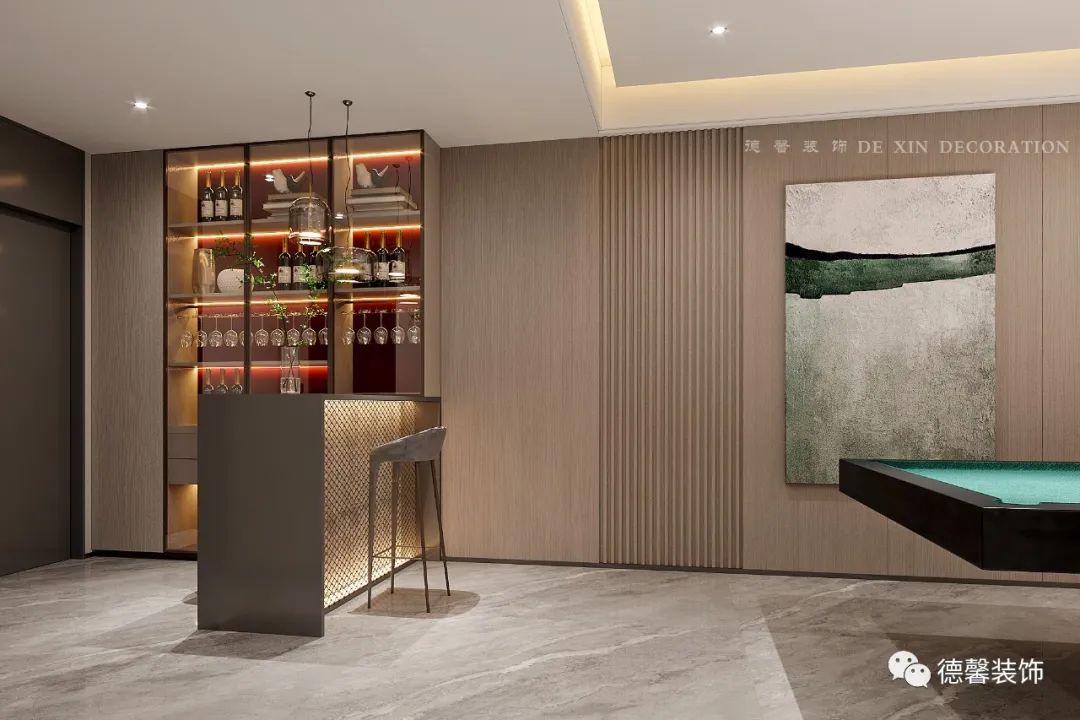 现代轻奢·两代人的温馨居所·峰湖御境别墅设计丨中国广州丨德馨装饰-29