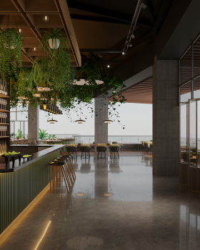 餐厅 （新中式跟工业风）混合