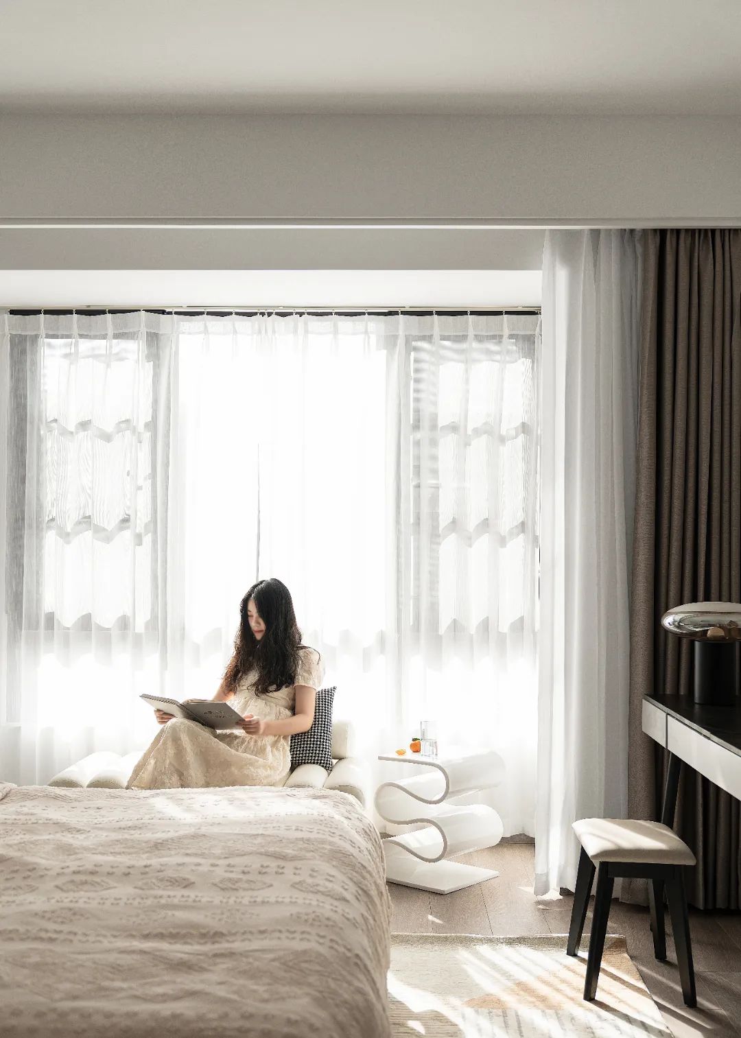 136㎡三室两厅，在幽静中绽放青春  度设计机构-19