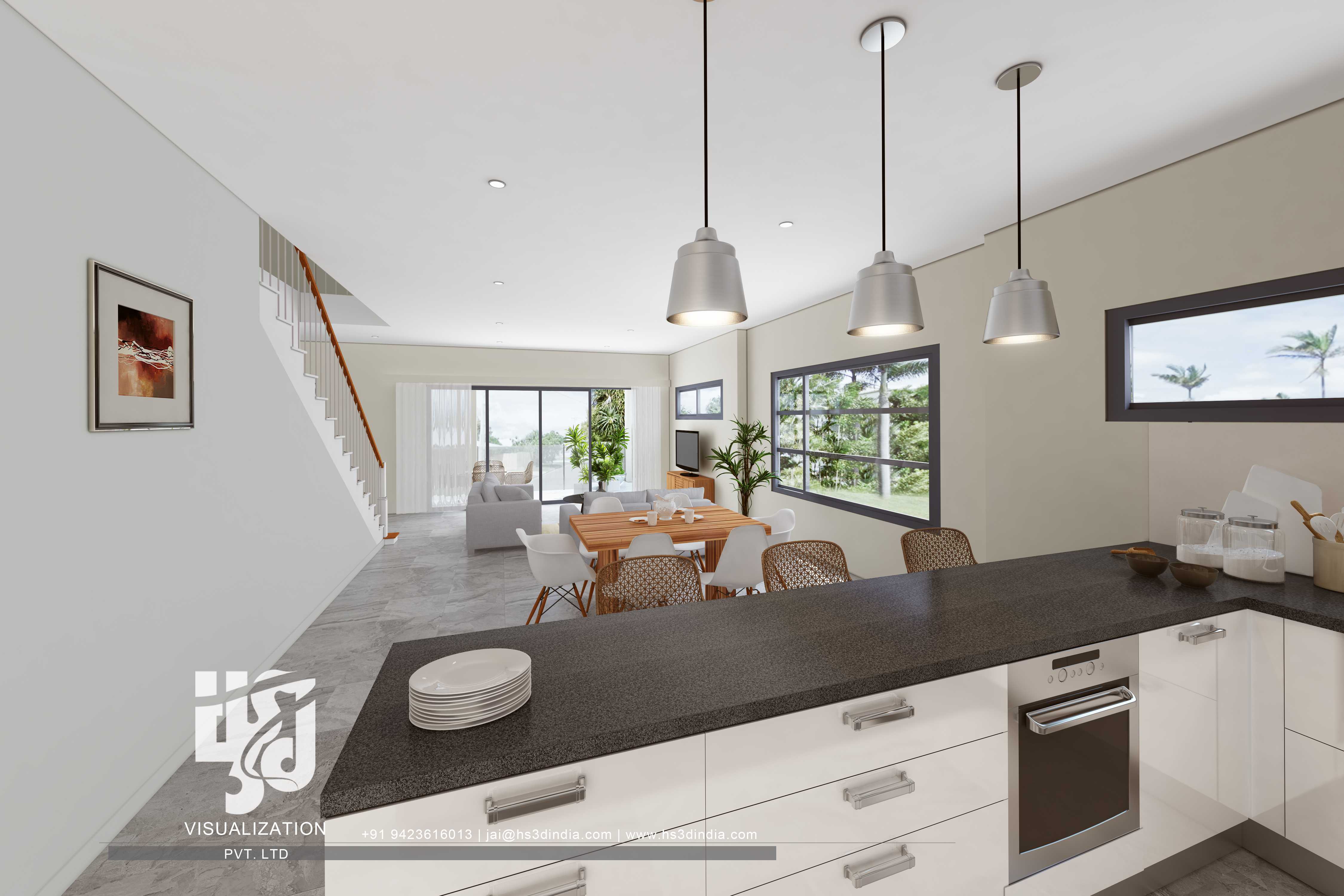 印度 HS3D 打造惊艳住宅室内渲染-13