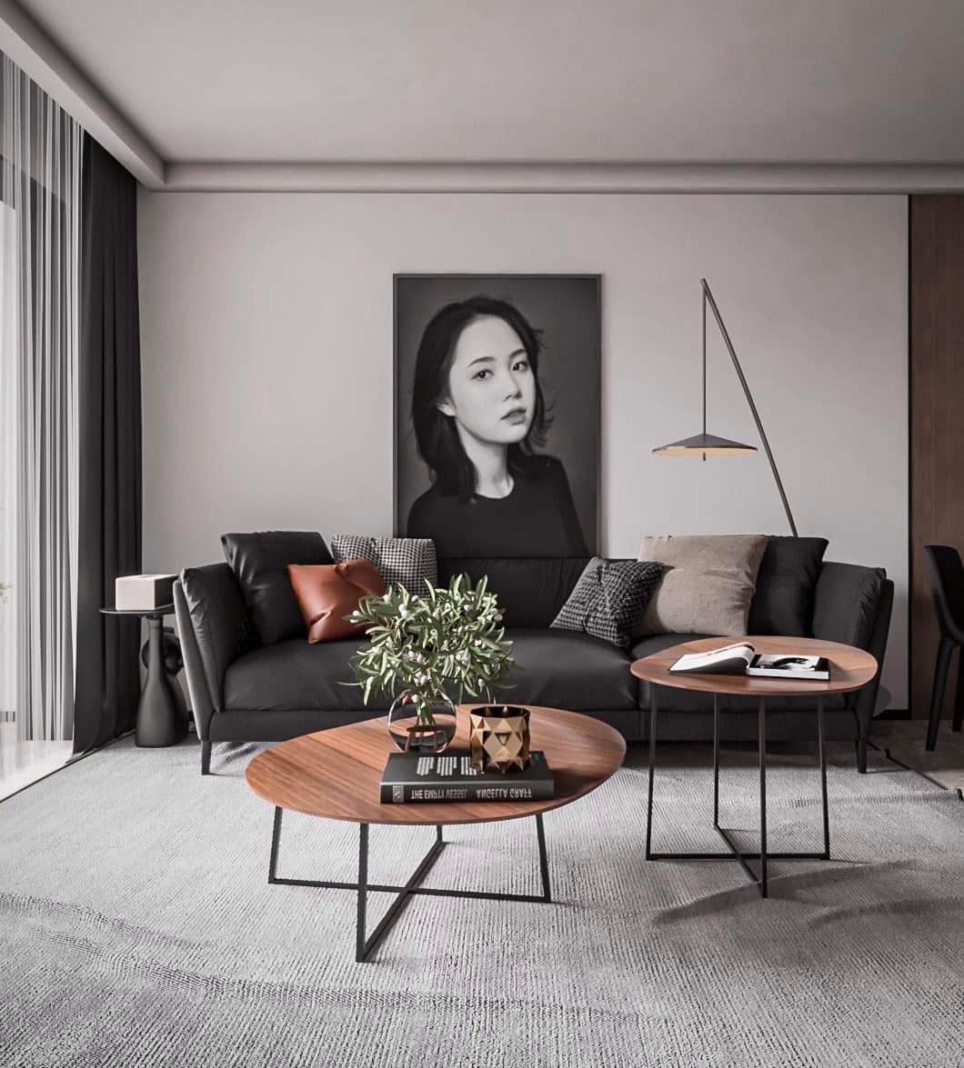 Sketchup客厅室内模型丨Dieu Linh-1