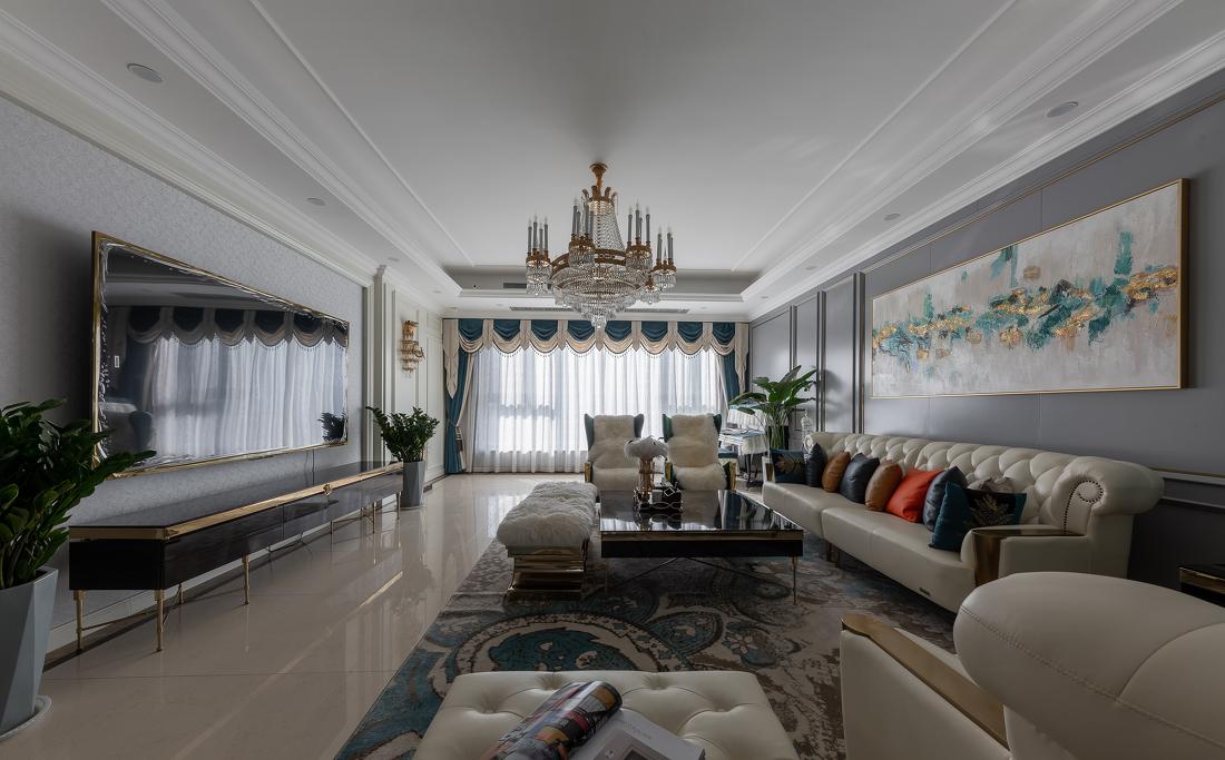 精装房改造,美式新古典邂逅浪漫优雅-10