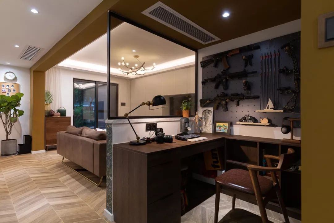 深圳福田 110 平五口之家改造 | 咖啡吧搬回家，三代同堂不拥挤-55