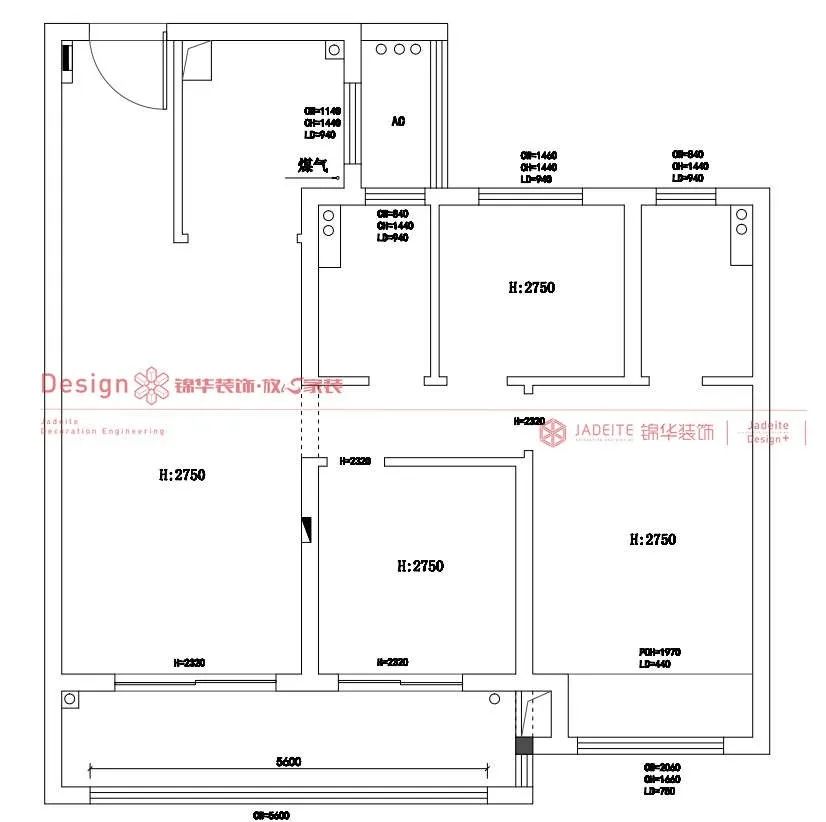 大悦澜庭黑白极简风户型改造丨徐陈滨-12