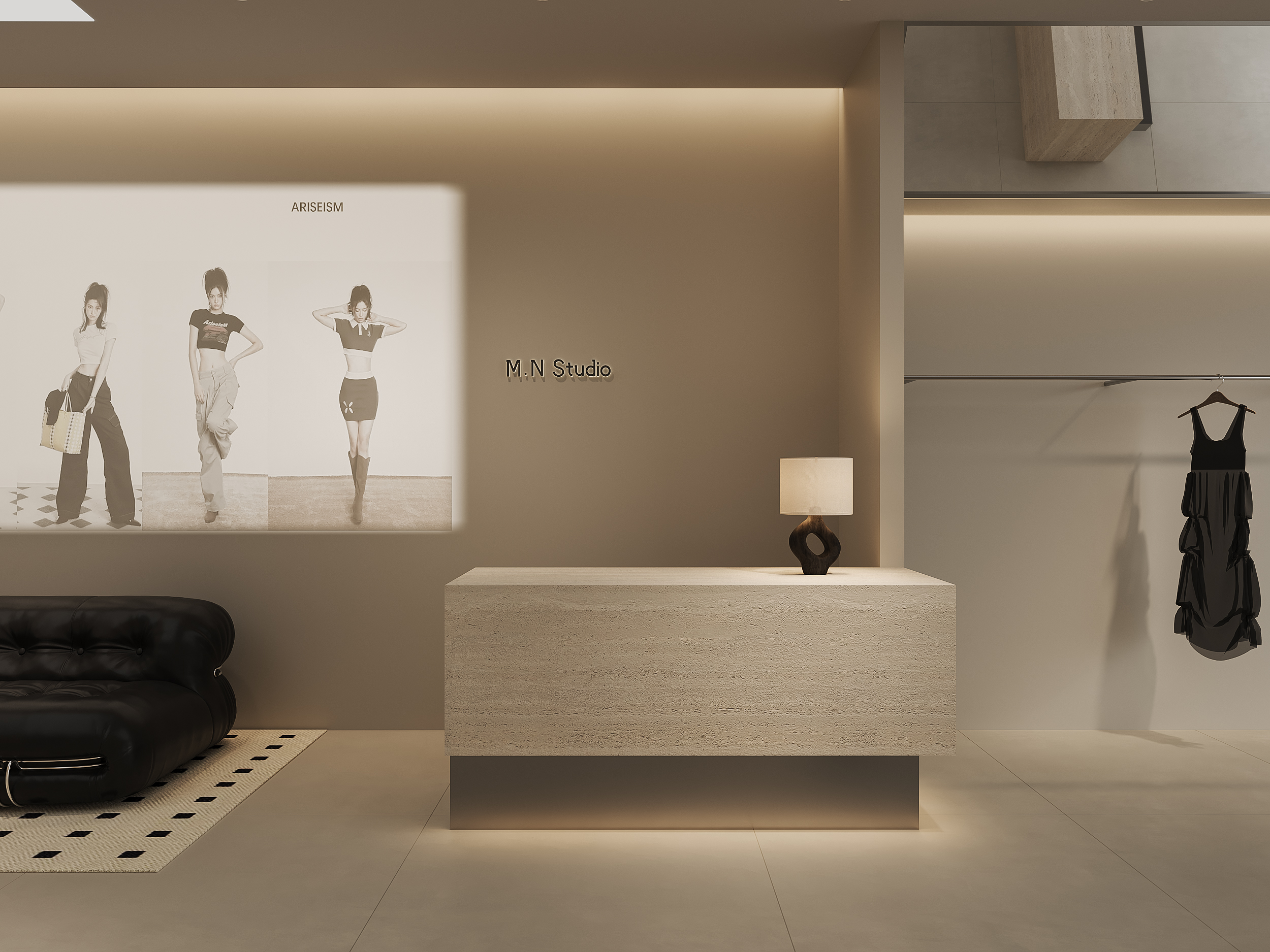 M·N studio·60㎡临街女装店铺设计-3