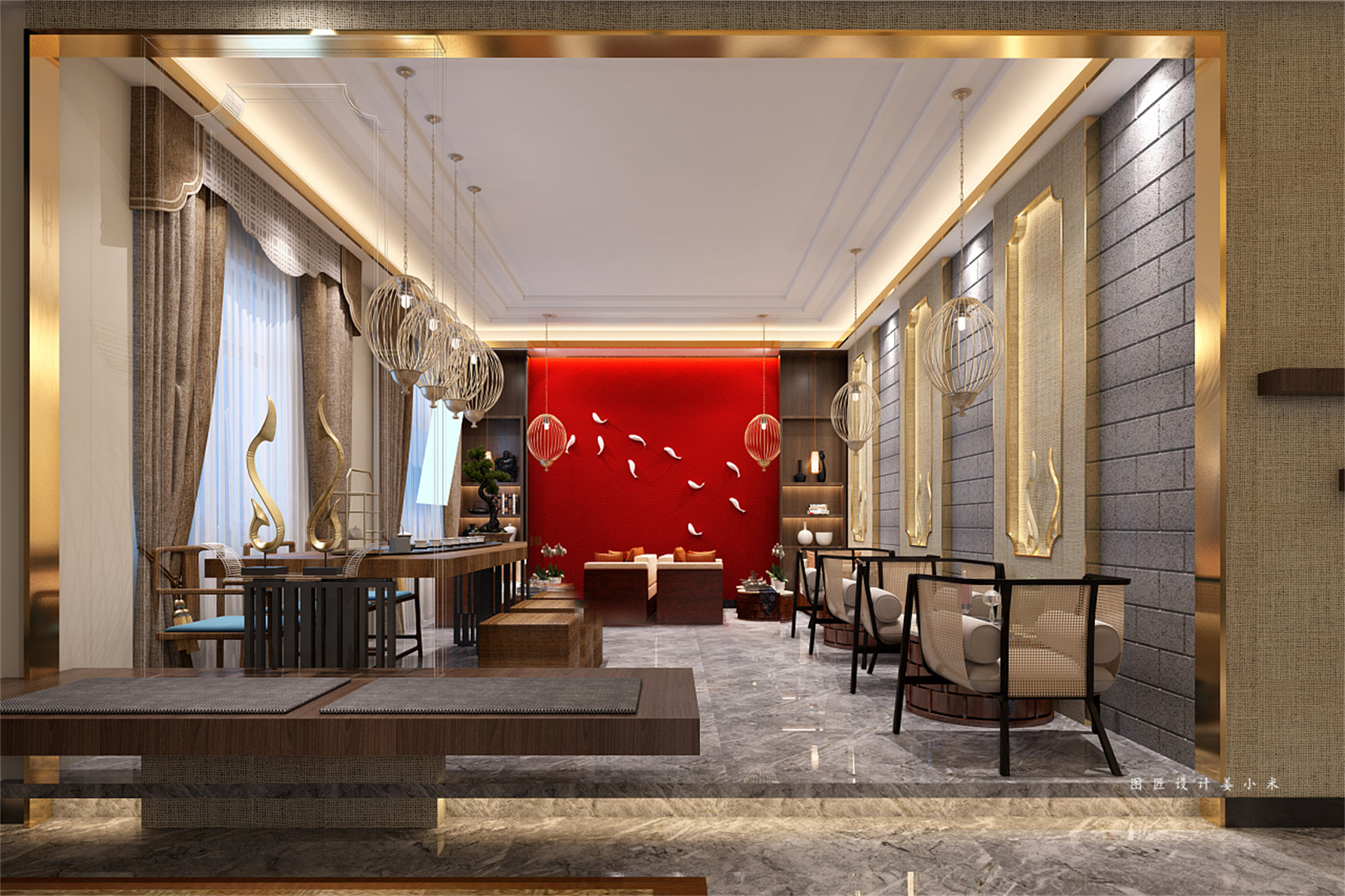 精致高端的足浴店设计-4