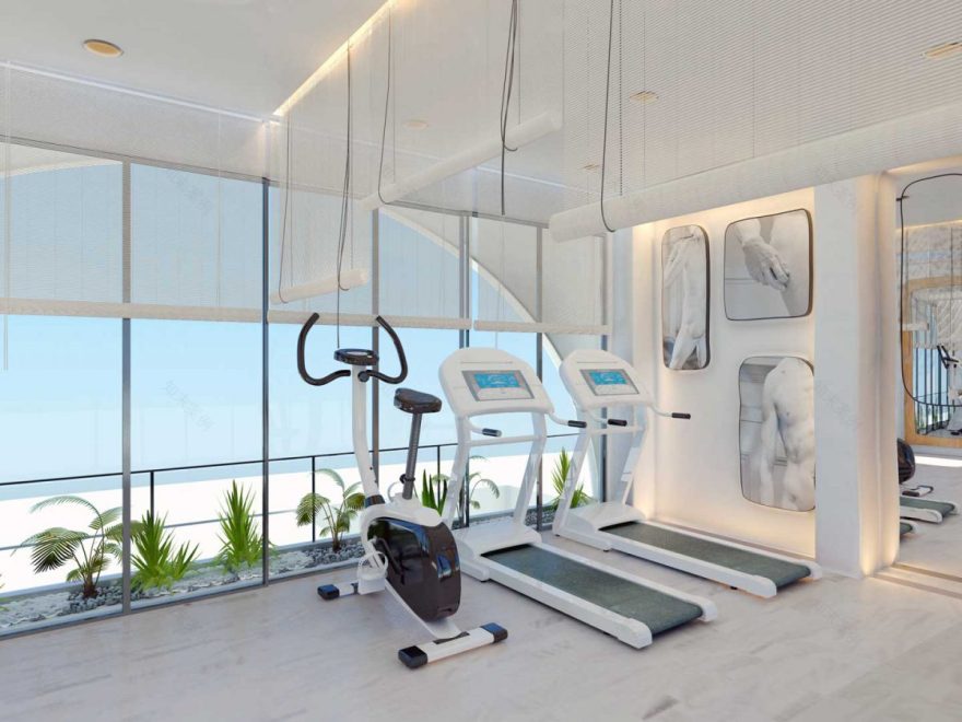 Dome Resort Gym - Utopia Hotel Design Staging-9