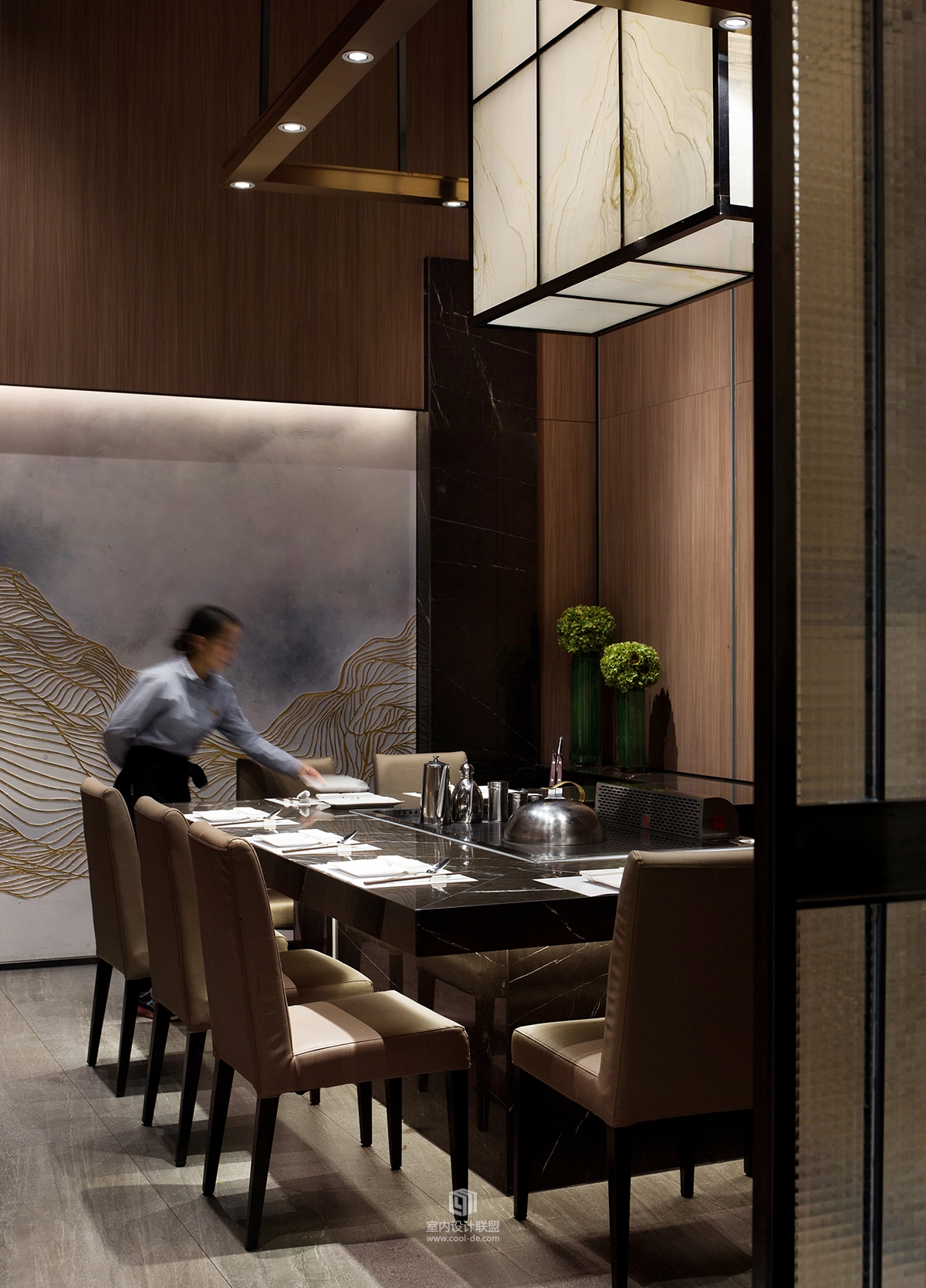 朗昇设计-【大渔铁板烧餐厅设计】为「渔」作水，毓灵动而泽-43