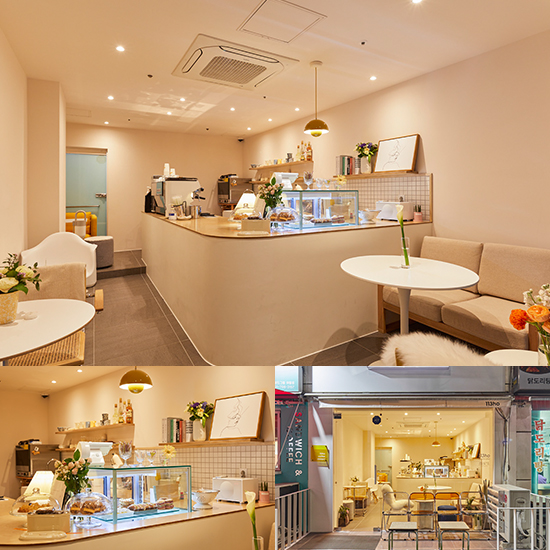 7 坪清爽白调甜品咖啡厅设计-1
