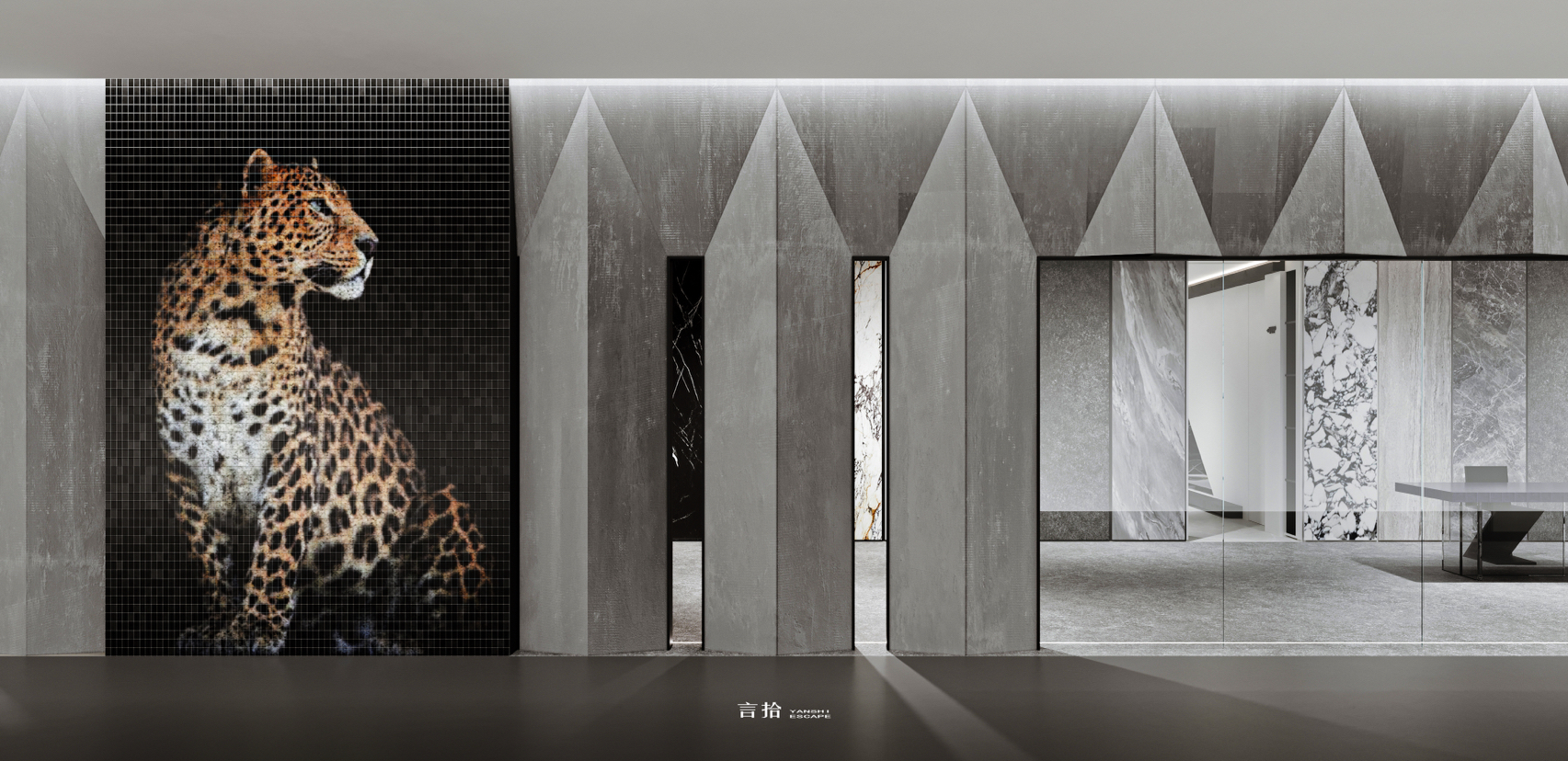 兰博基尼岩板展厅渲染-12