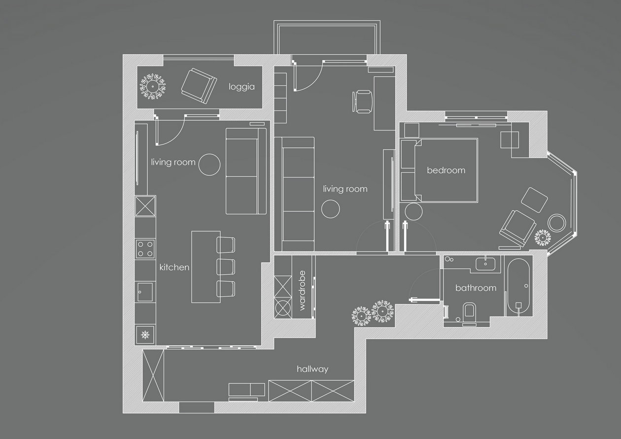 高级灰色系公寓设计-0