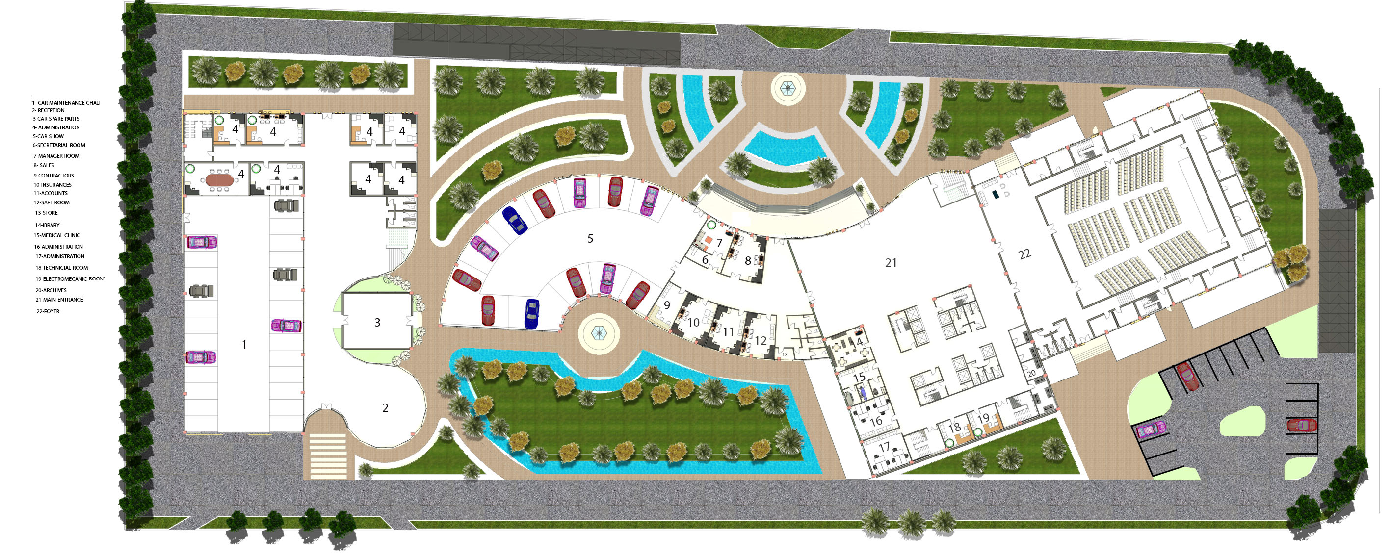 汽车展厅和行政大楼-4