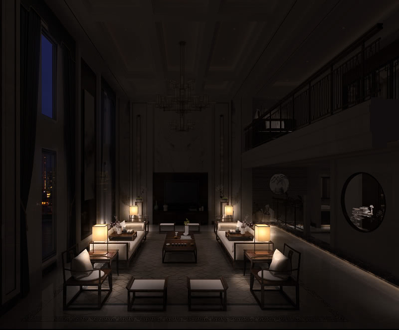 扬中翠竹花苑 | 900平米中式光影大宅的艺术呈现-8