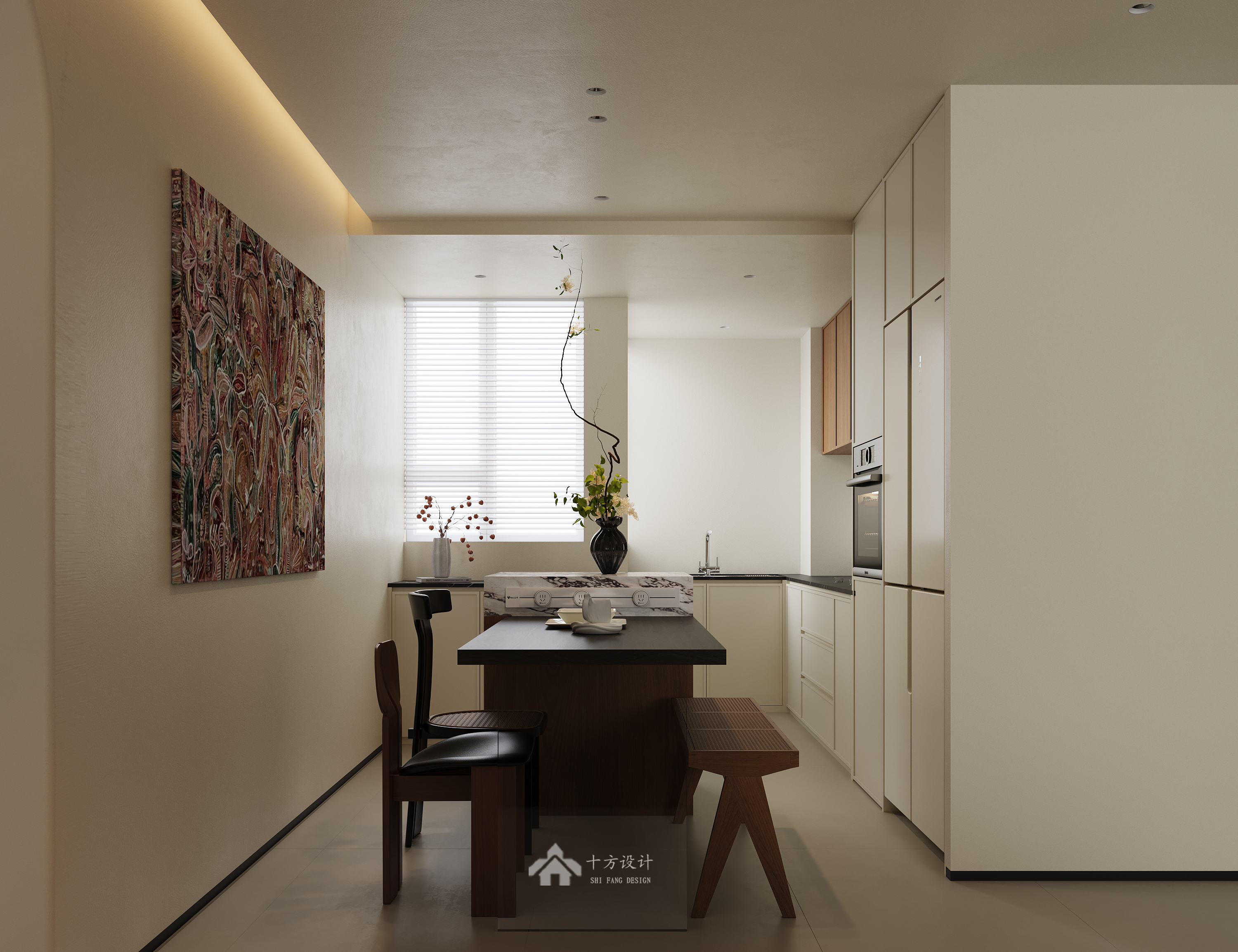 现代中古风整面电视柜真的很香-9