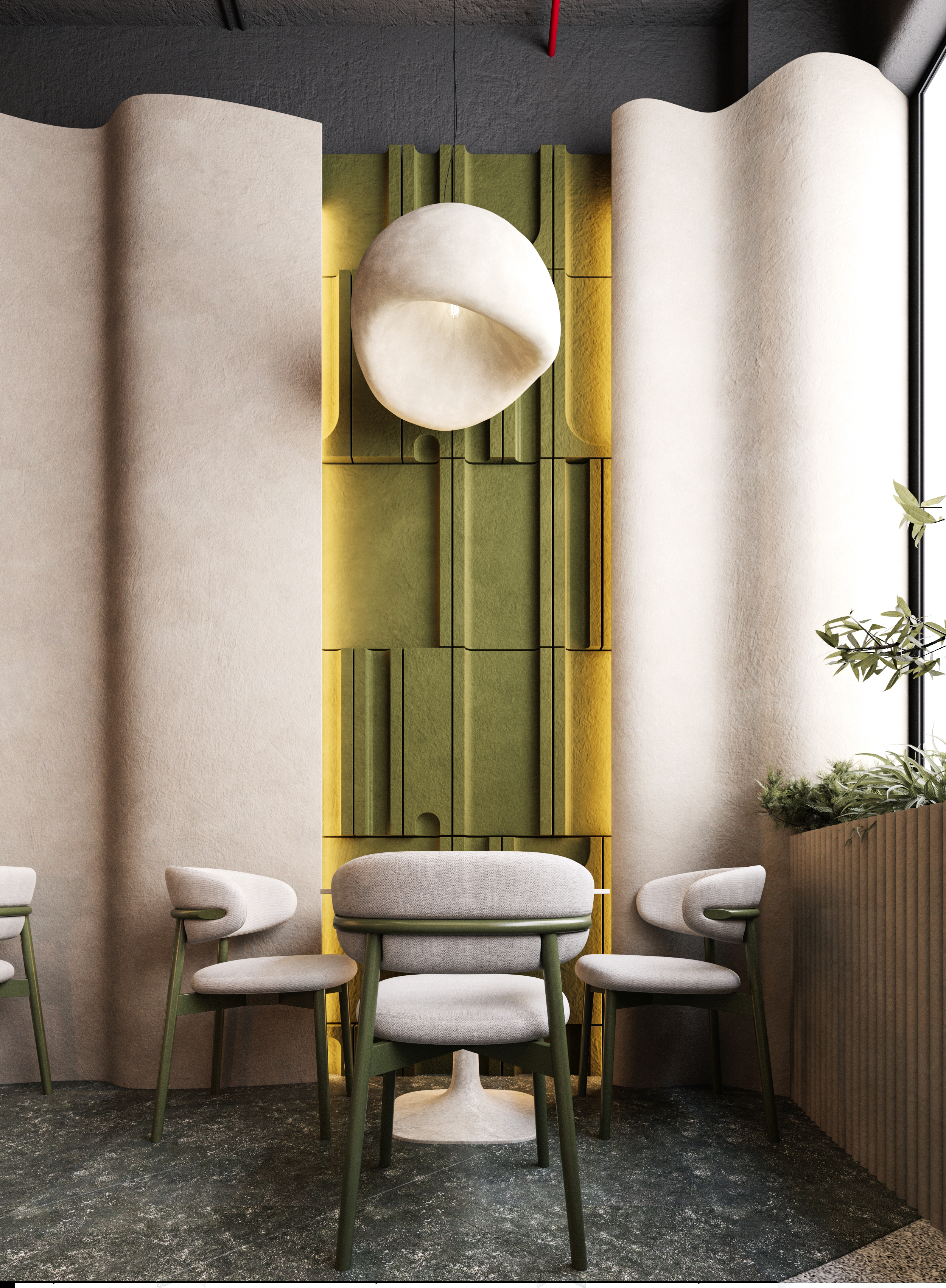 Modern Café & Sweets Shop Interior Design-6