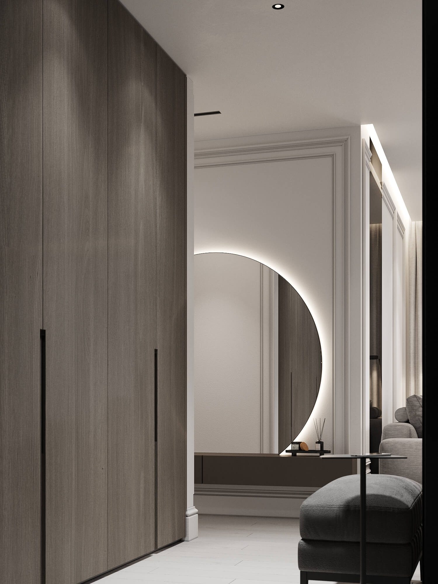 90㎡高级灰色系公寓设计 至素至简，气质非凡！-2