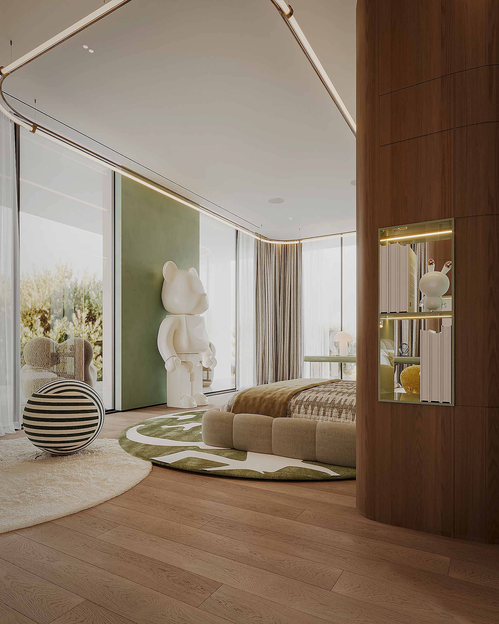 现代男孩的卧室-10