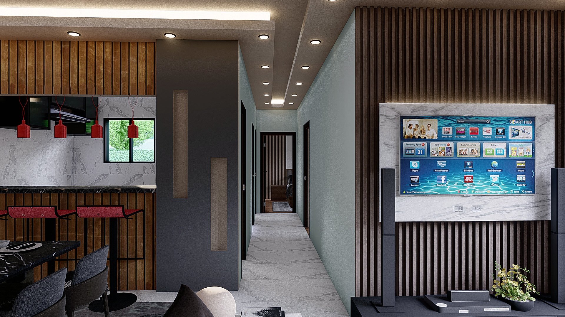 تصميم لوحده 90 متر اسكان اجتماعي بجمهورية مصر العربيه-7