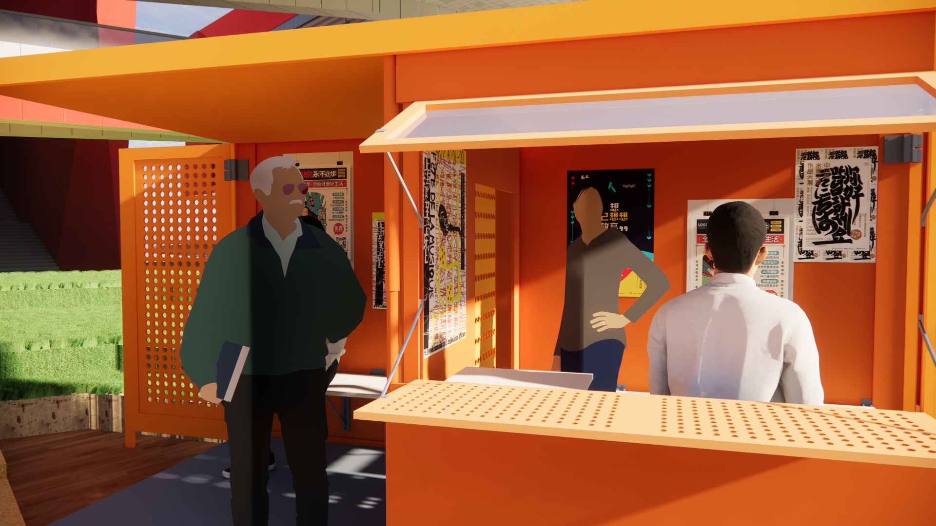 可移动展厅校园公共空间设计-24