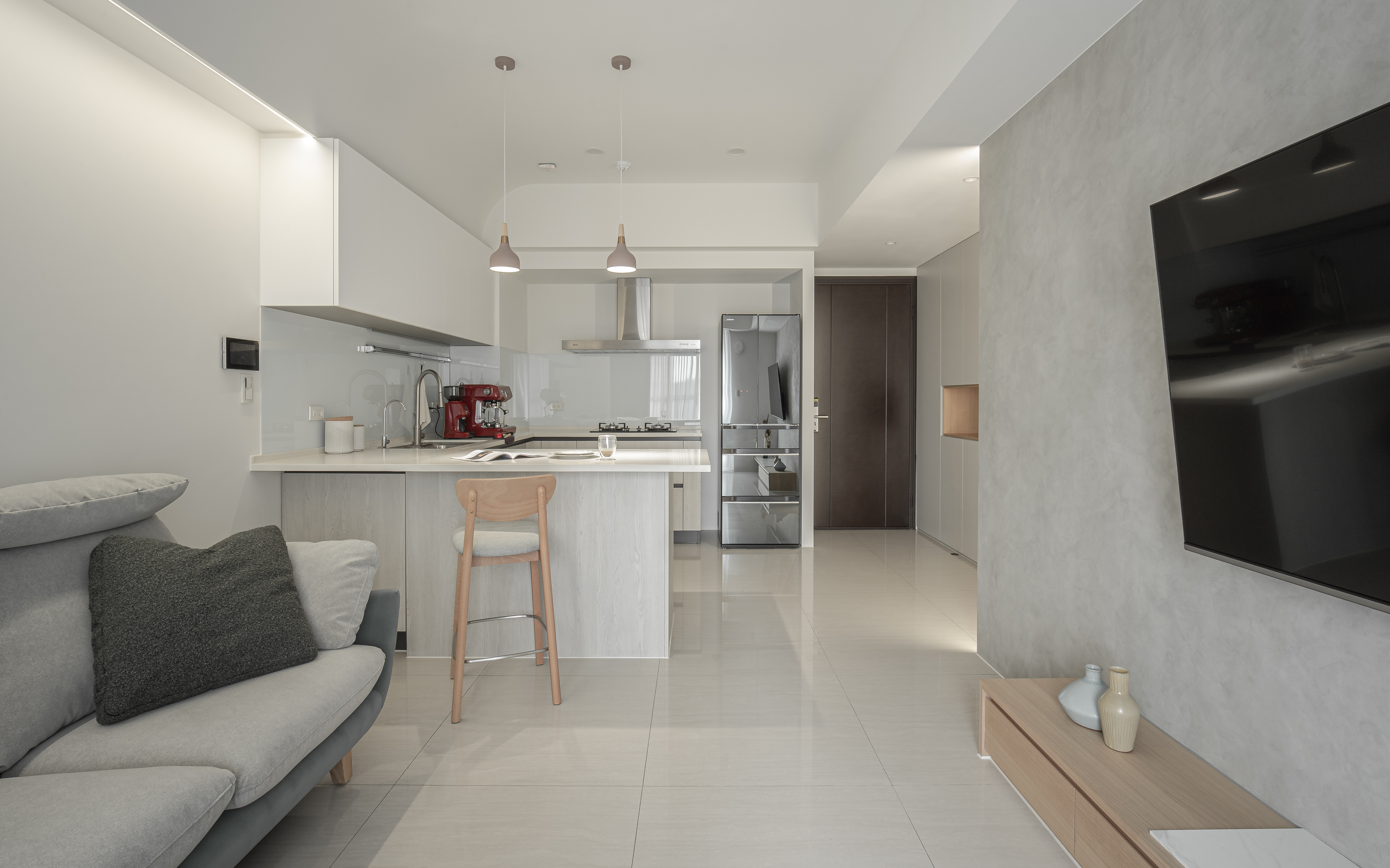 游於藝 佐以光線 灰白的減壓住宅丨中国台中丨Haven Space Design-8