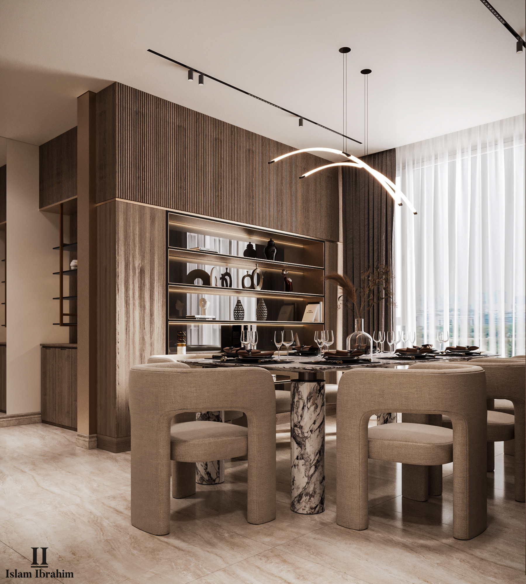 大厅和餐饮设计丨阿联酋丨ISLAM IBRAHIM-0