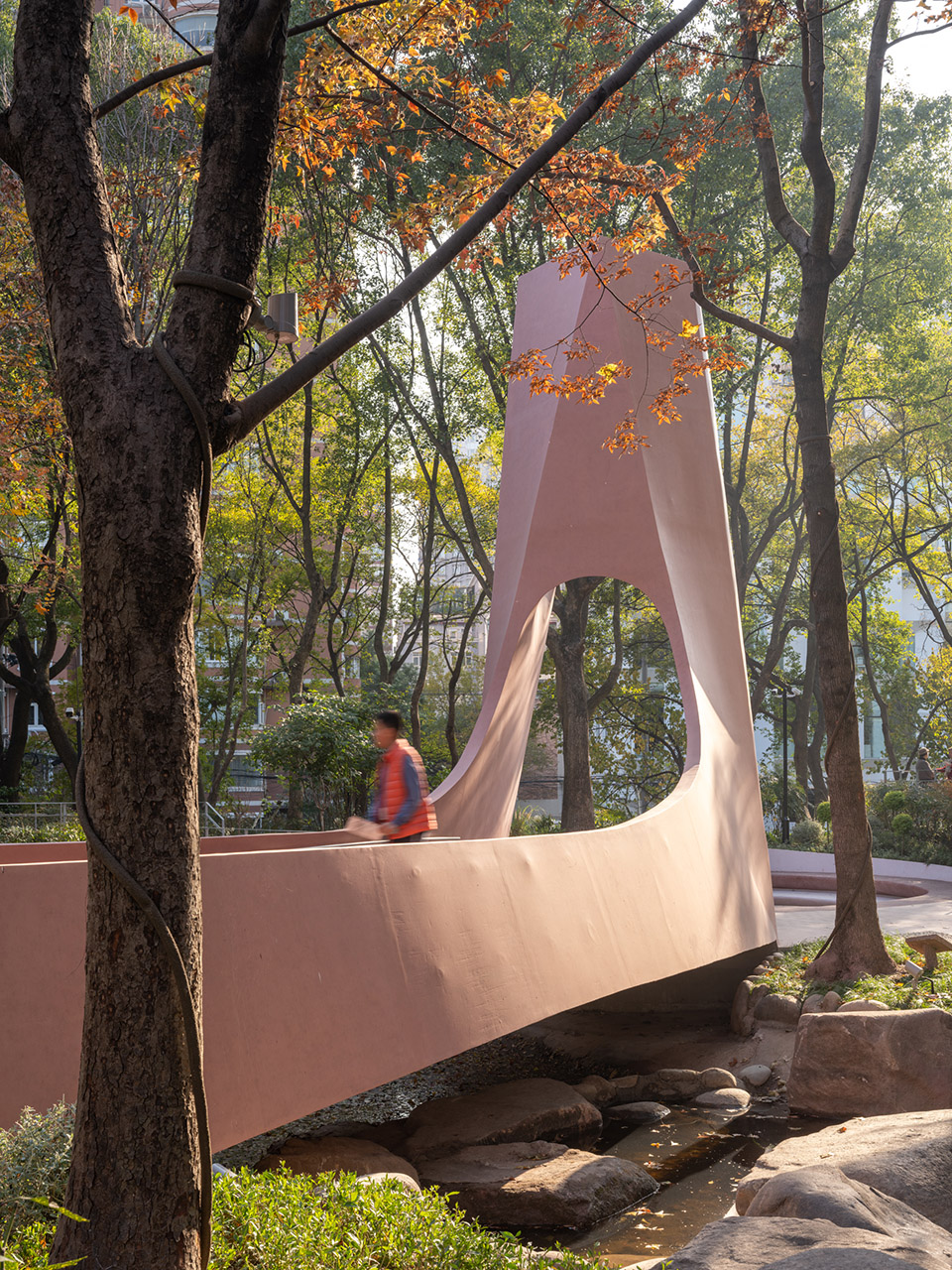 上海华山绿地步行桥（囍桥）丨中国上海丨HCCH合尘建筑-19