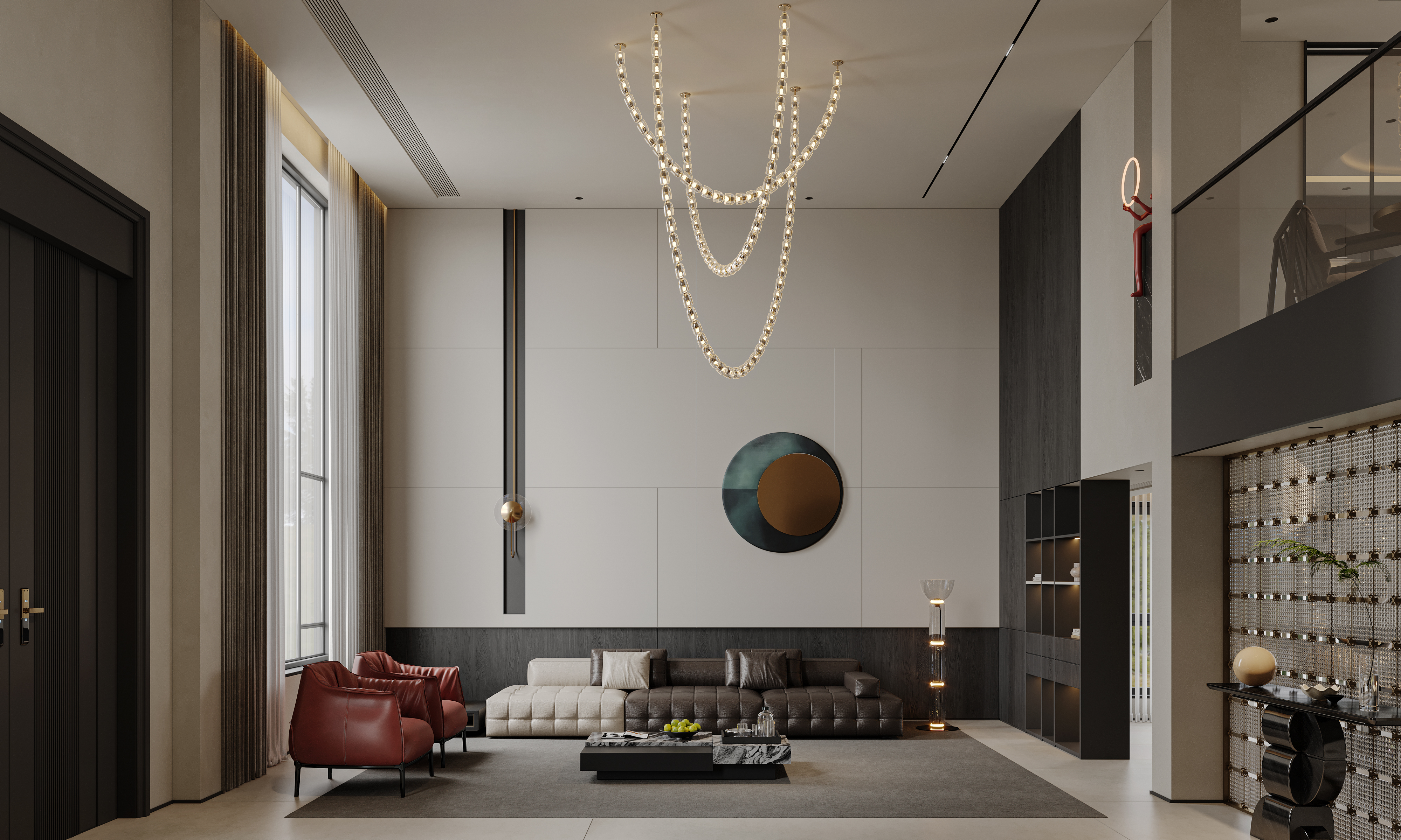 挑空别墅丨晫易视觉-69