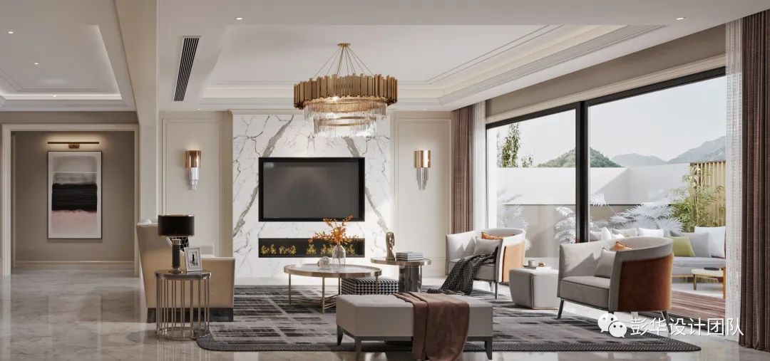 世茂·茂悦府现代轻奢别墅丨彭华设计团队-14