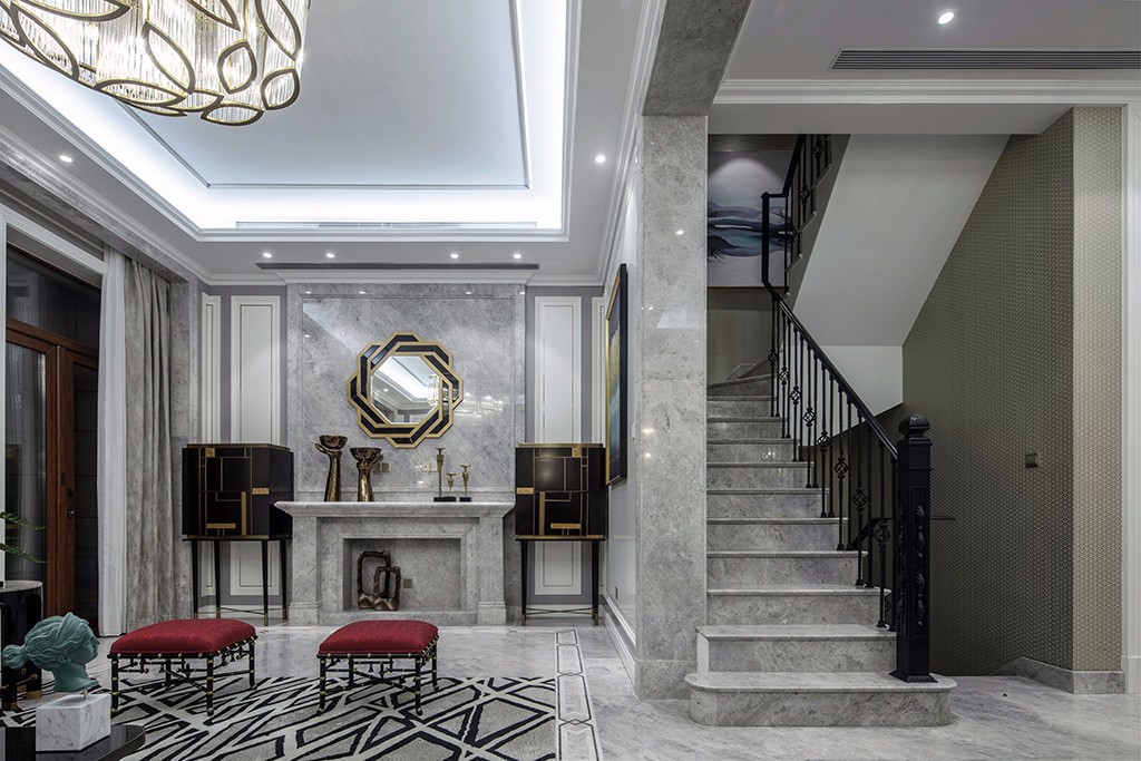 520m²法式尊贵奢华样板间设计方案-14