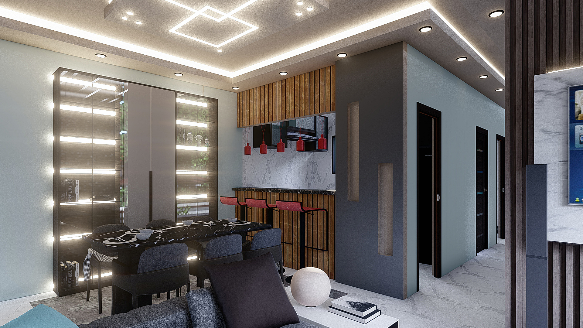 تصميم لوحده 90 متر اسكان اجتماعي بجمهورية مصر العربيه-4