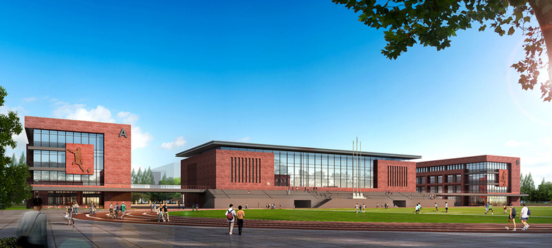 学校建筑外观设计案例效果图-6