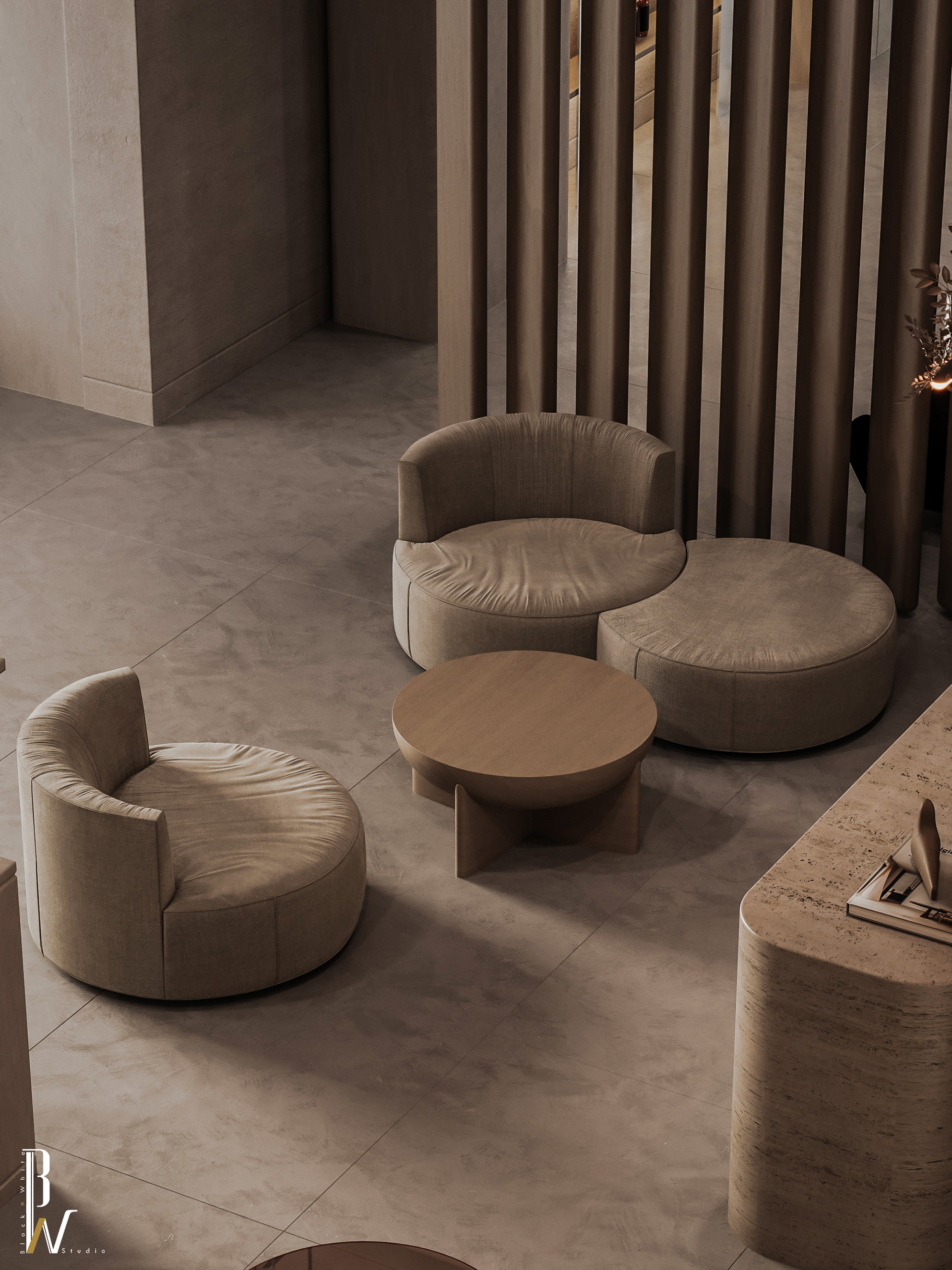 美容中心接待处丨Oman丨Black N White-7