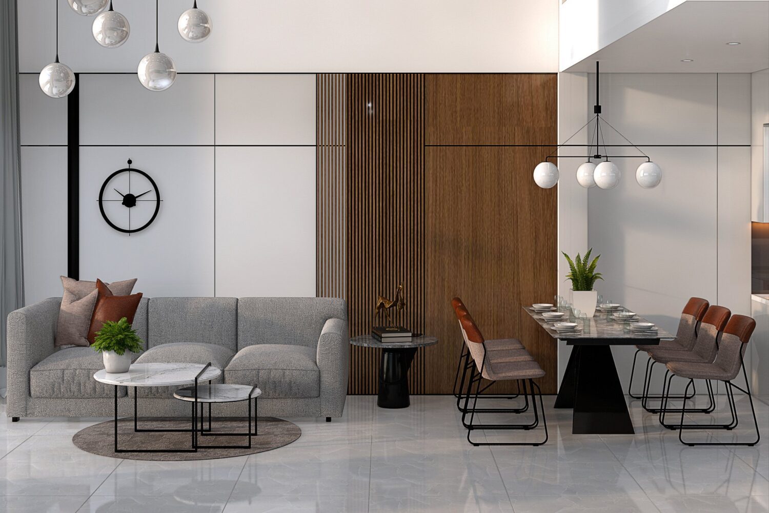 Sketchup客厅室内模型丨Tran Huy-1