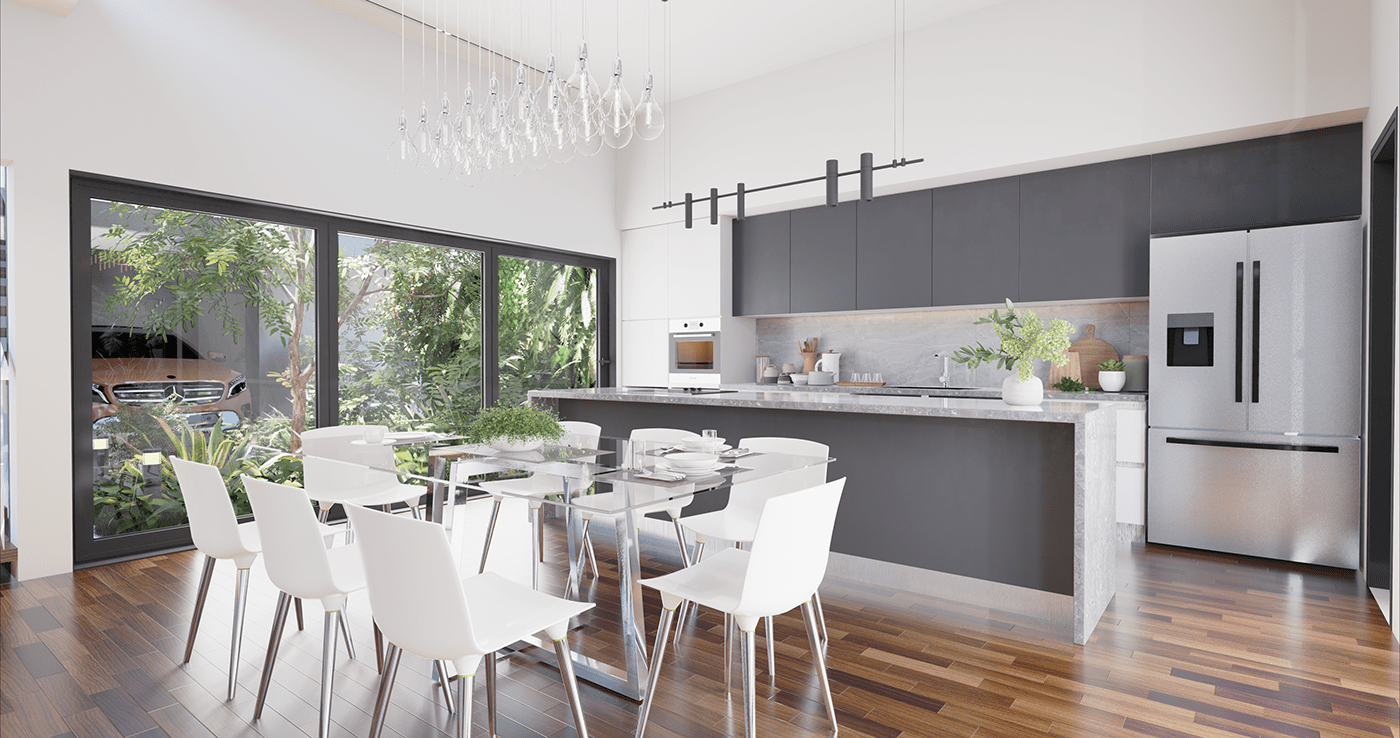 Anastasiya Gushchina丨别墅丨Interior Design, Visualization & Technical Plans-1