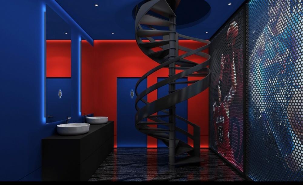 
深圳少儿篮球馆 红与蓝的激烈较量 -3