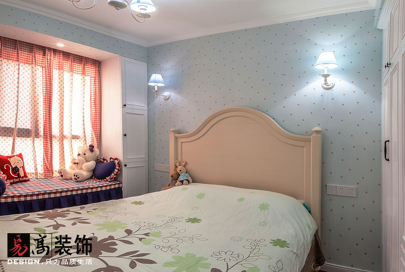 96 平米美式三室两厅，易高装饰打造不一样的空间-22